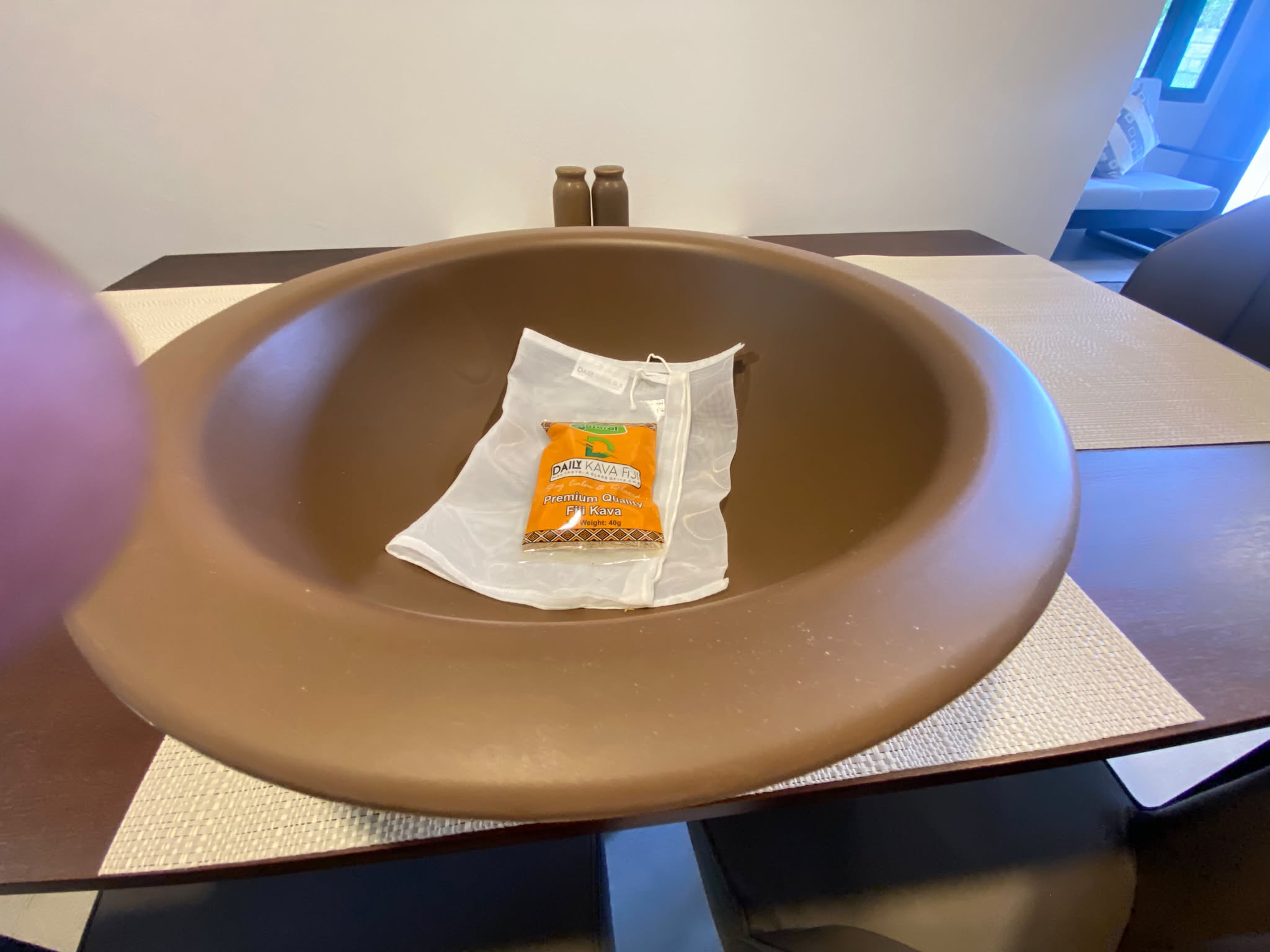 A place setting at the dining table