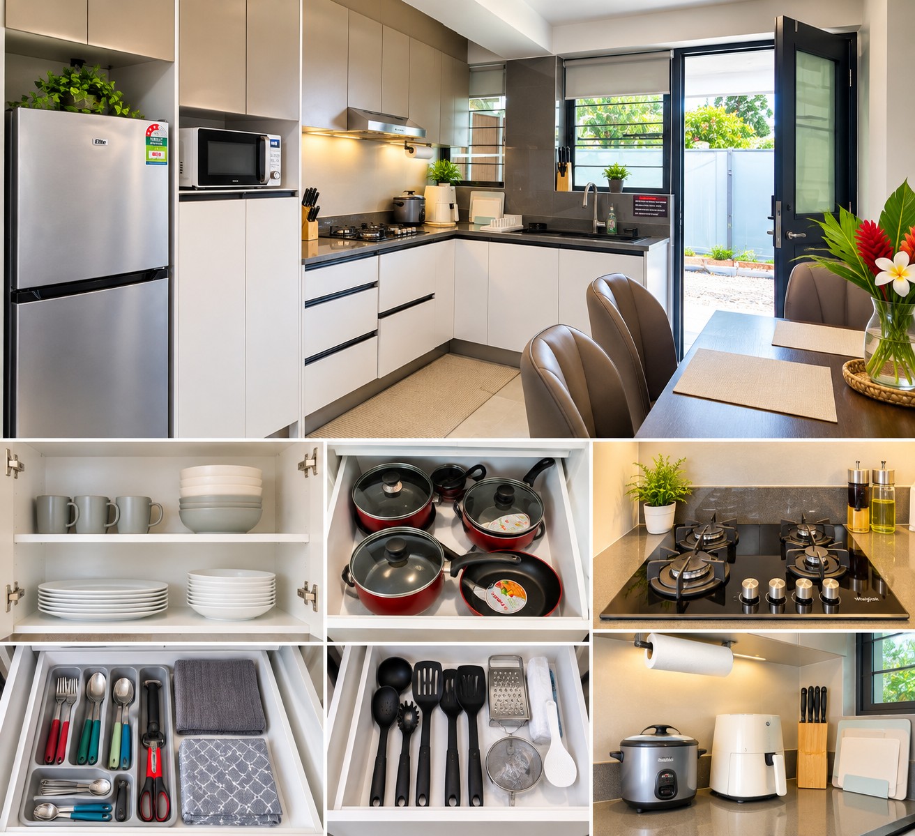 Kitchen, cookware and dining essentials