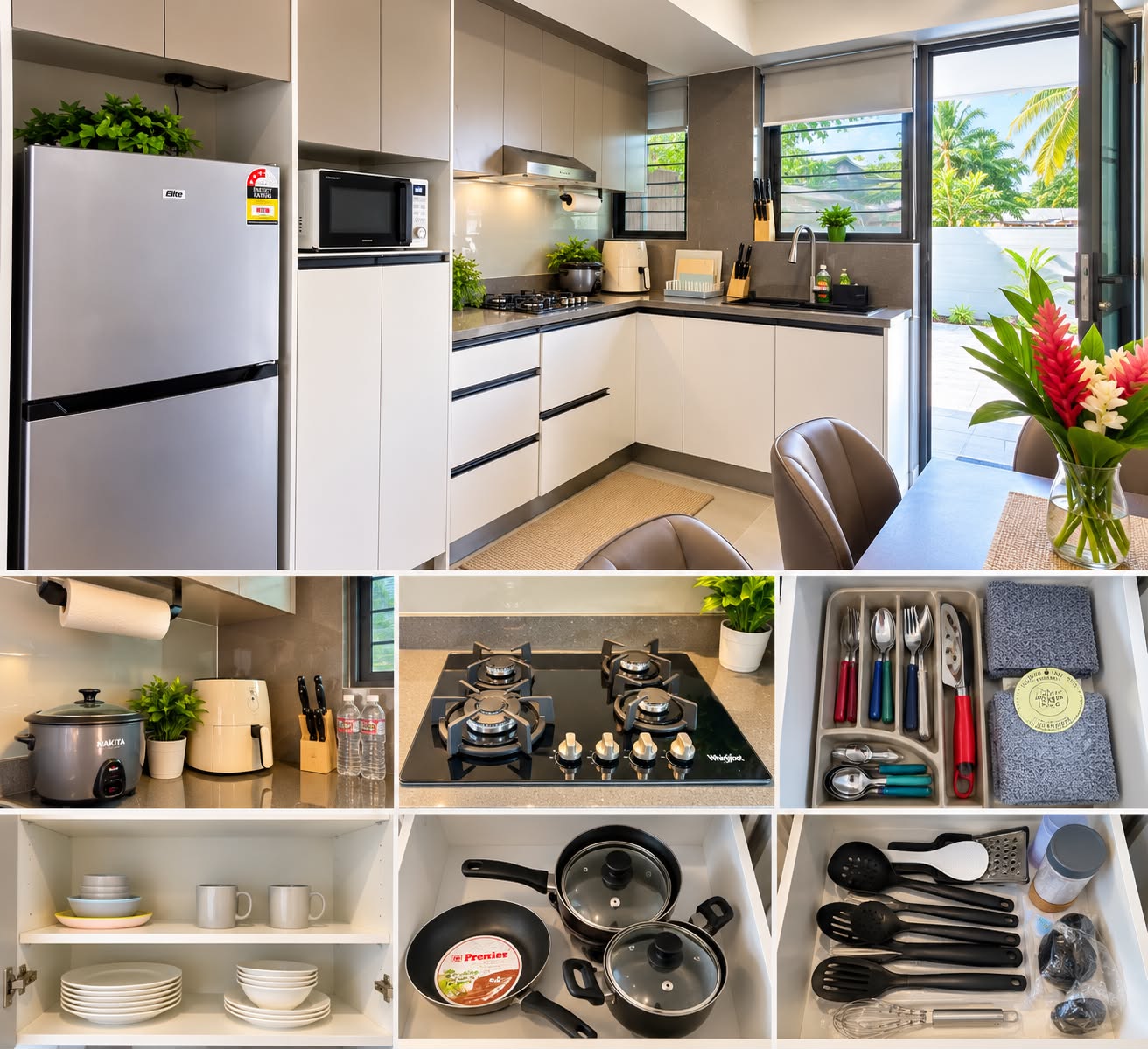 Equipped kitchen and appliances