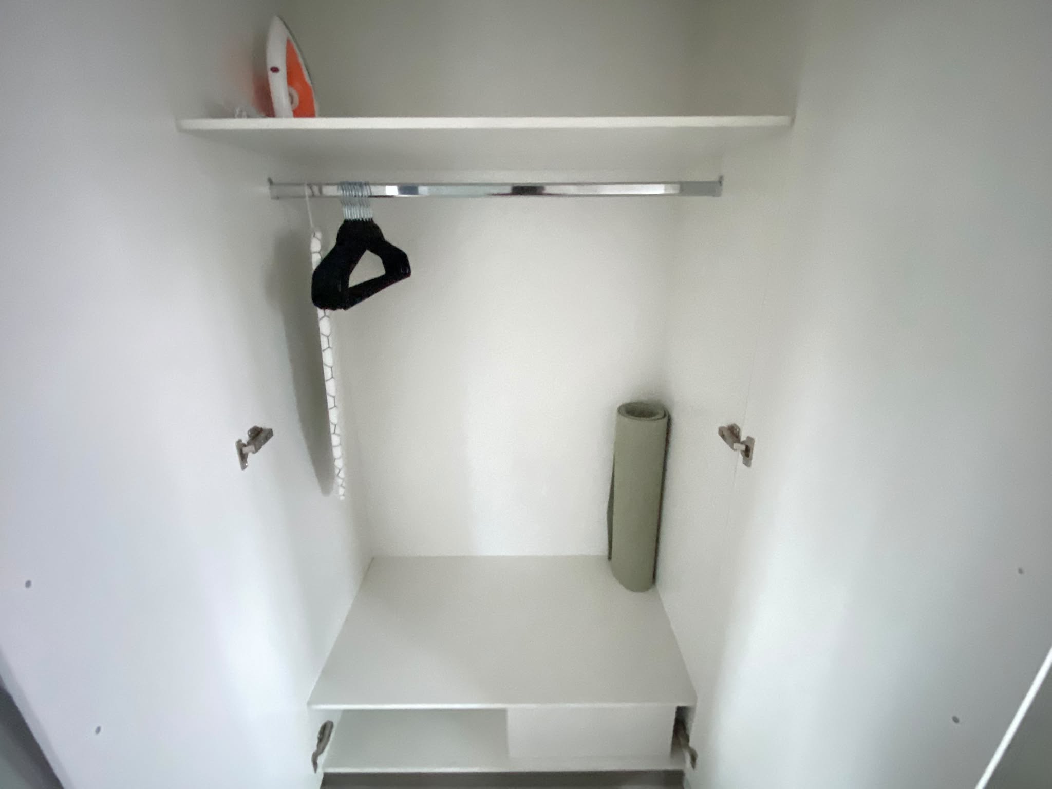 Wardrobe with hanging space and shelving